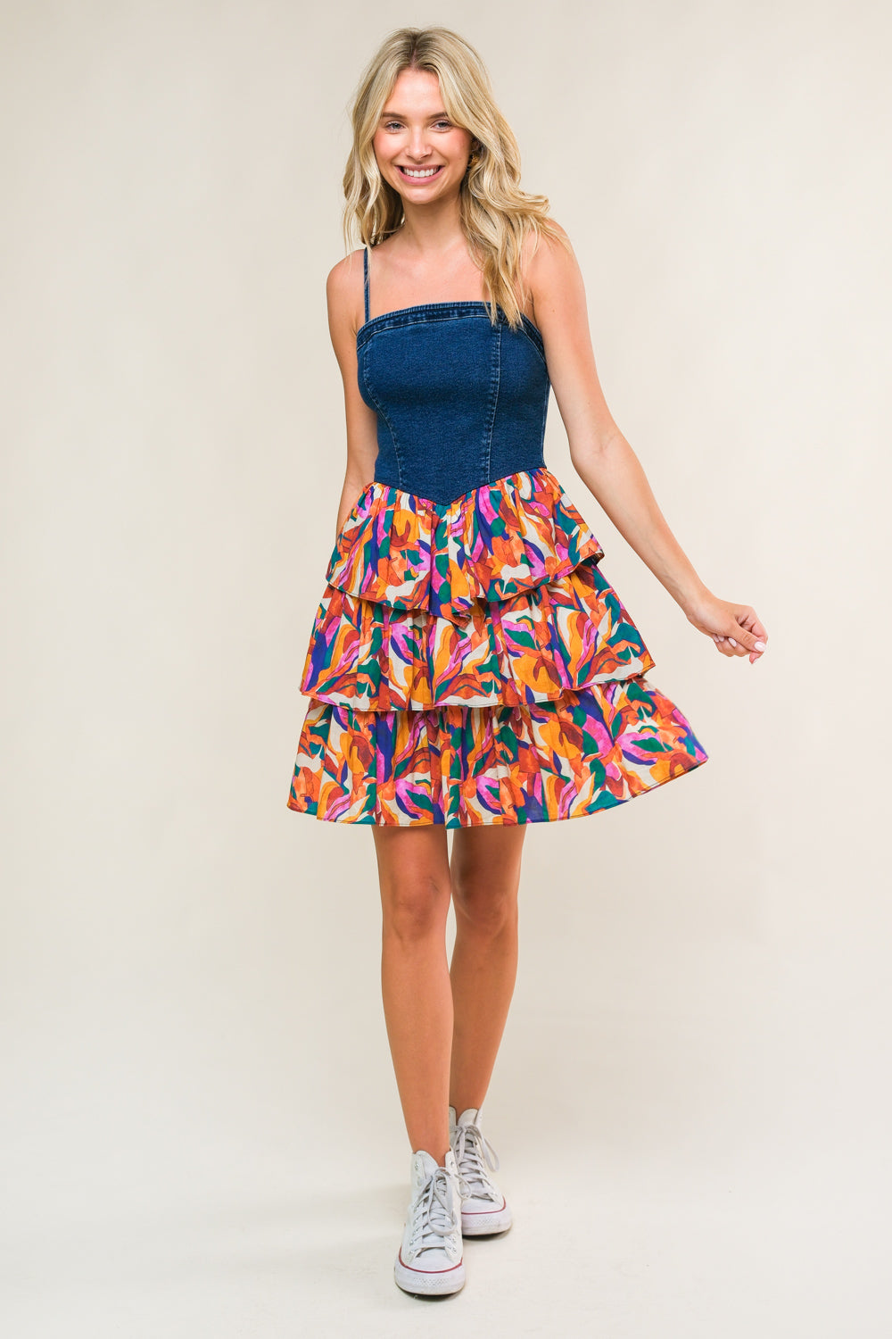 LACED IN LOVE WOVEN MINI DRESS Flying Tomato